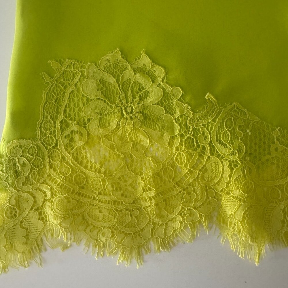 Gold Hawk Coco Lace Silk Cami Lime NWT, Size M - Picture 11 of 16